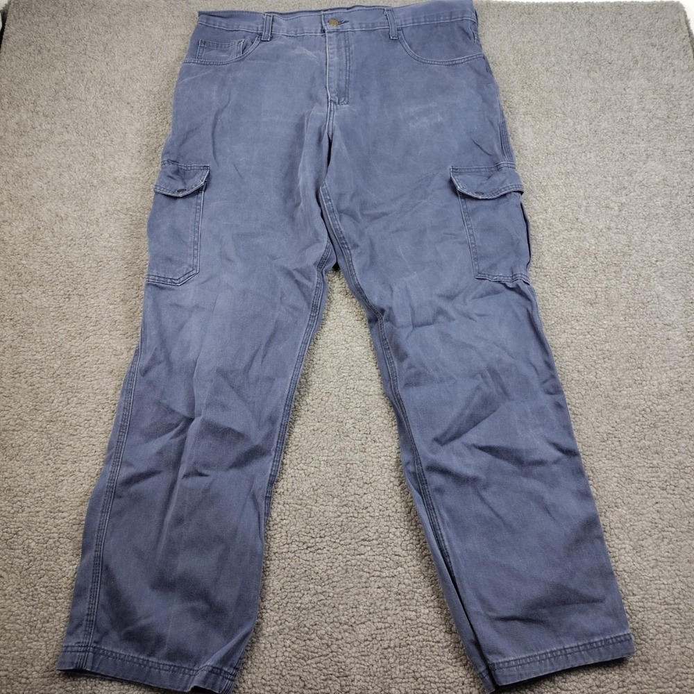 Lapco FR Cargo Pants Mens 38x34 Blue Flame Resistant Moisture Management EUC